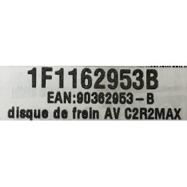Jeu de disques de frein C2 R2 Max Ø302mm x 25mm