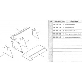 Cloison Gauche radiateur d'huile C2R2Max