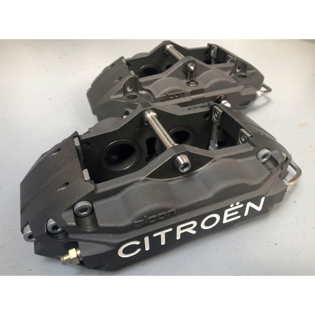Jeu d'étriers de frein AV 4 pistons Saxo Kit Car Jeu d'étriers de frein AV 4 pistons Saxo Kit Car