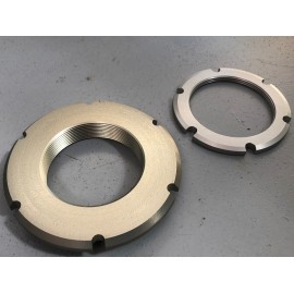 Coupelle inférieure + contre écrou M57 pas 150