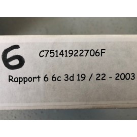 Rapport de 6ème - 19x22 - 3° - ST75/16 Saxo S1600