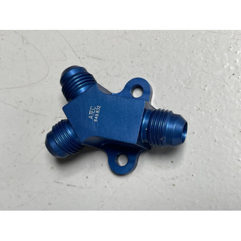Raccord alu 3 voies Male 9/16x18 Dash 6