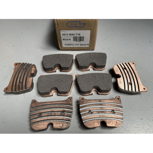 Jeu de plaquettes de frein AV CL RC8R Brembo 8 pistons