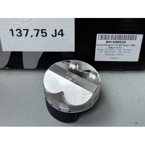 Jeu de 4 pistons forgés Wössner Ø78.7mm type Saxo Kit Car