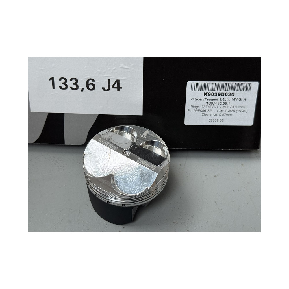 Jeu de 4 pistons forgés Wössner Ø78.7mm type 106 / Saxo GrA