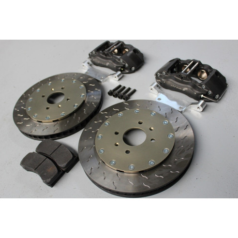 Kit freins AV ALCON 4 pistons - disques Ø330mm ep:32mm - plaquettes Mintex F4R